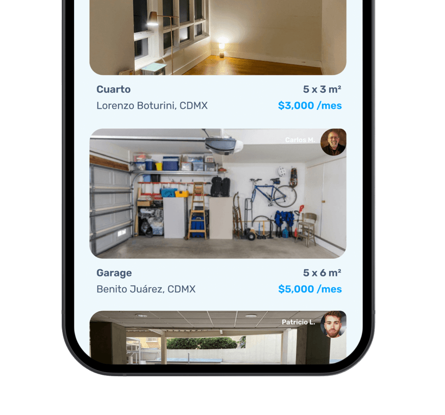 Compara precios y características de espacios en renta